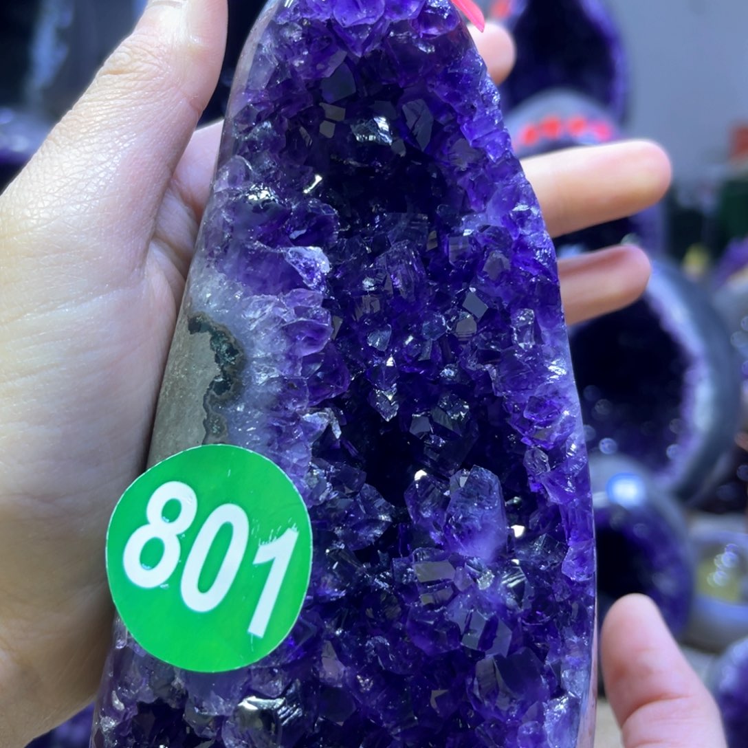 紫晶摆件未镶嵌紫水晶