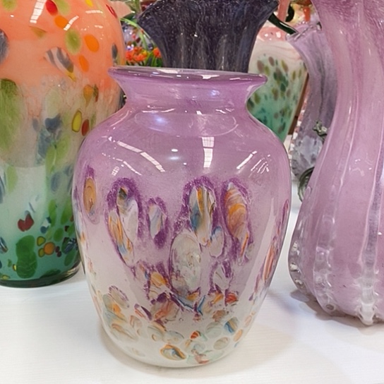 琉璃花瓶高24厘米口径8厘米