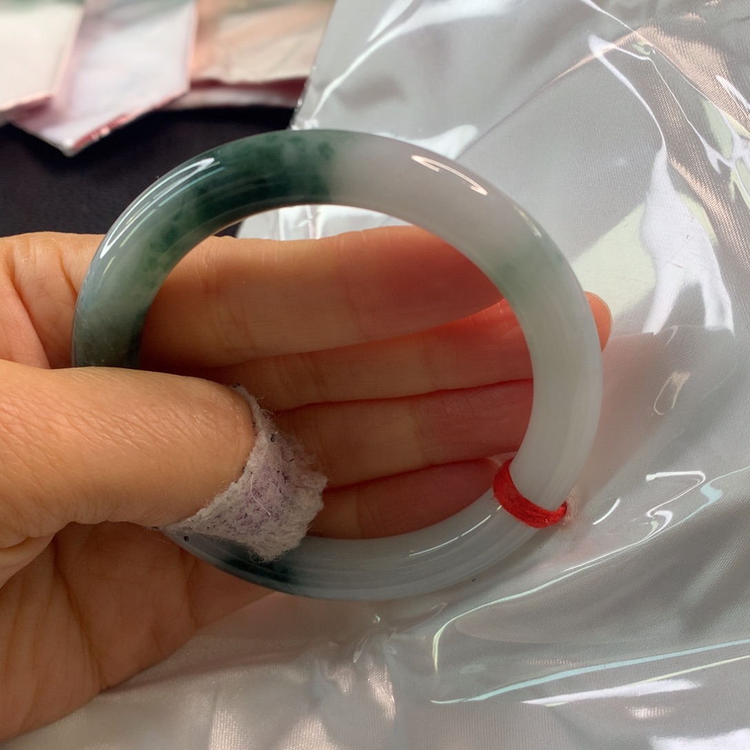 翡翠未镶嵌手镯翡翠手镯57.2