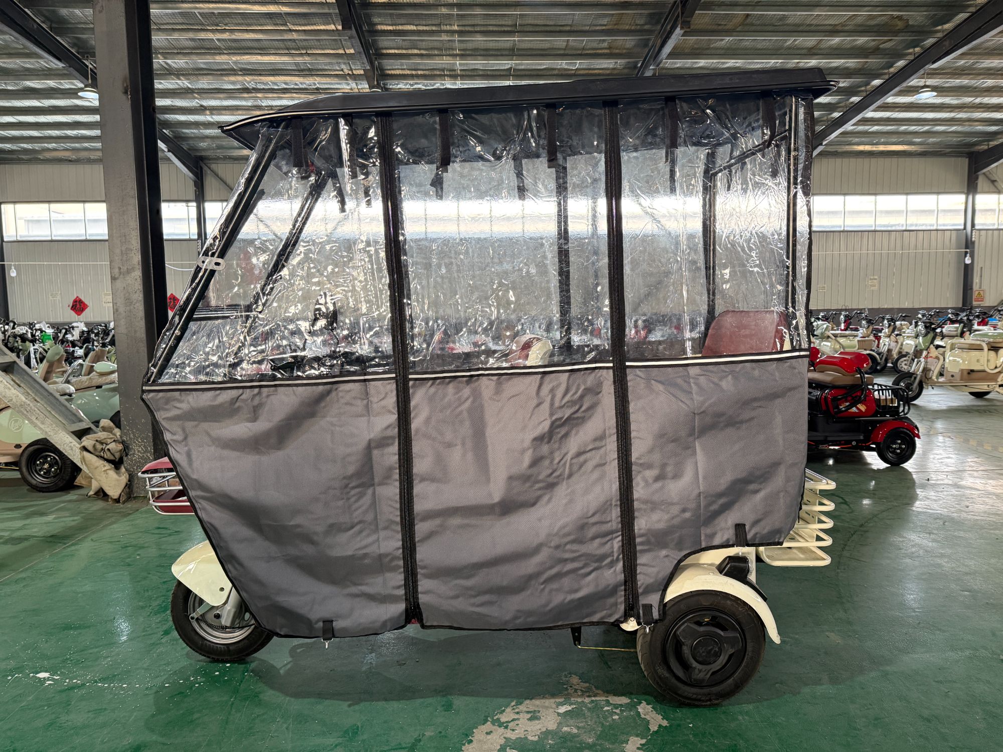 60伏超威铅酸带蓬三轮车包邮包安装