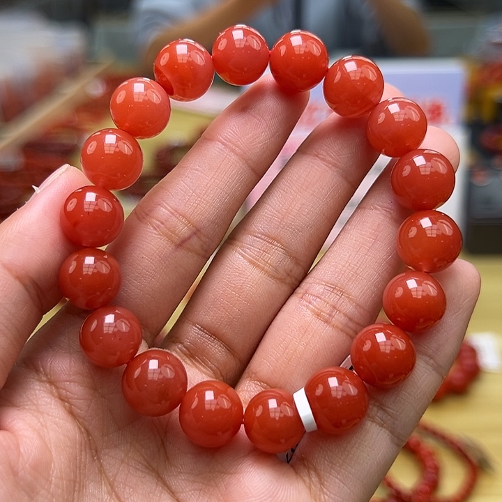 南红玛瑙多样性发一，卡11mm未镶嵌