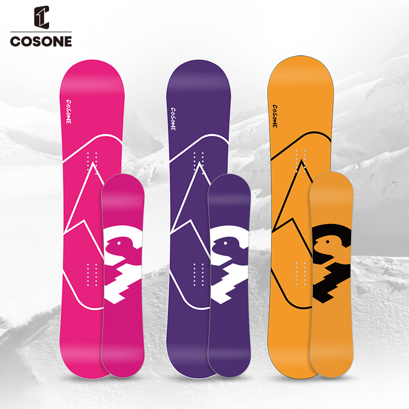 COSONE新款4.0升级大鸟滑雪板八字刻滑加宽板
