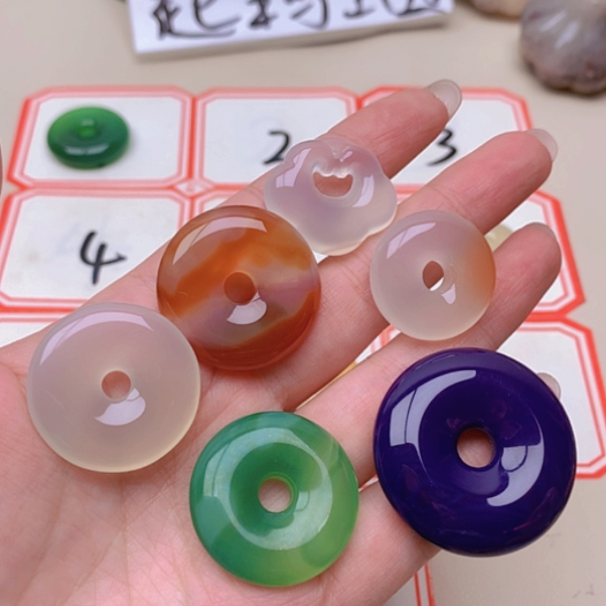 【闪购商品】未镶嵌玛瑙/玉髓珠宝半成品空*