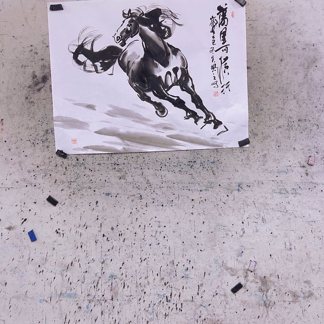 天***.国画三尺100x70cmcm