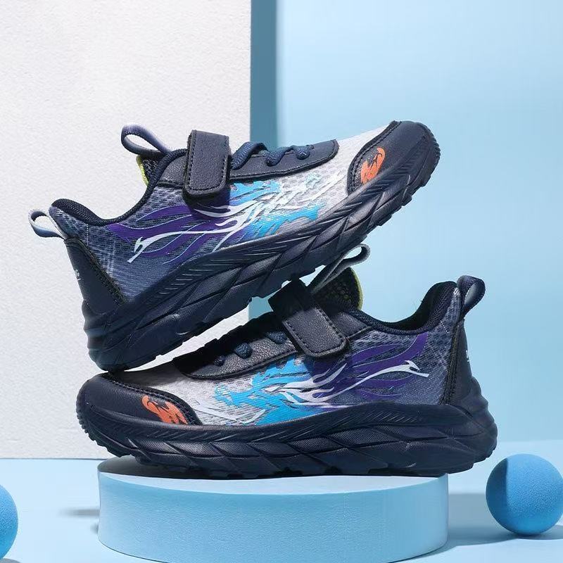 透气春季男跑步鞋运动鞋儿童百搭3