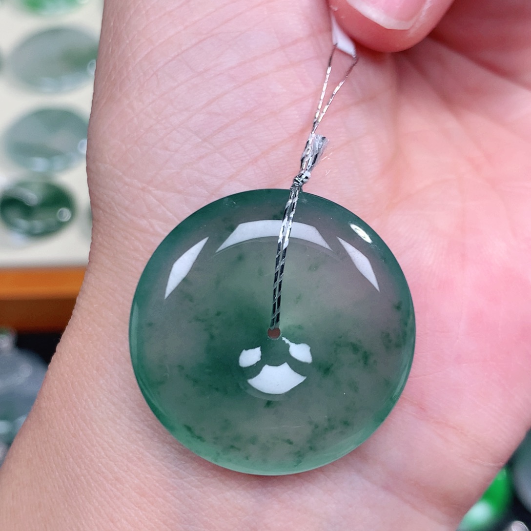 翡翠未镶嵌吊坠(不含链)29.2-5.8