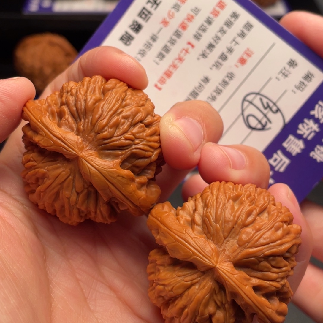 文玩核桃把件白狮子43