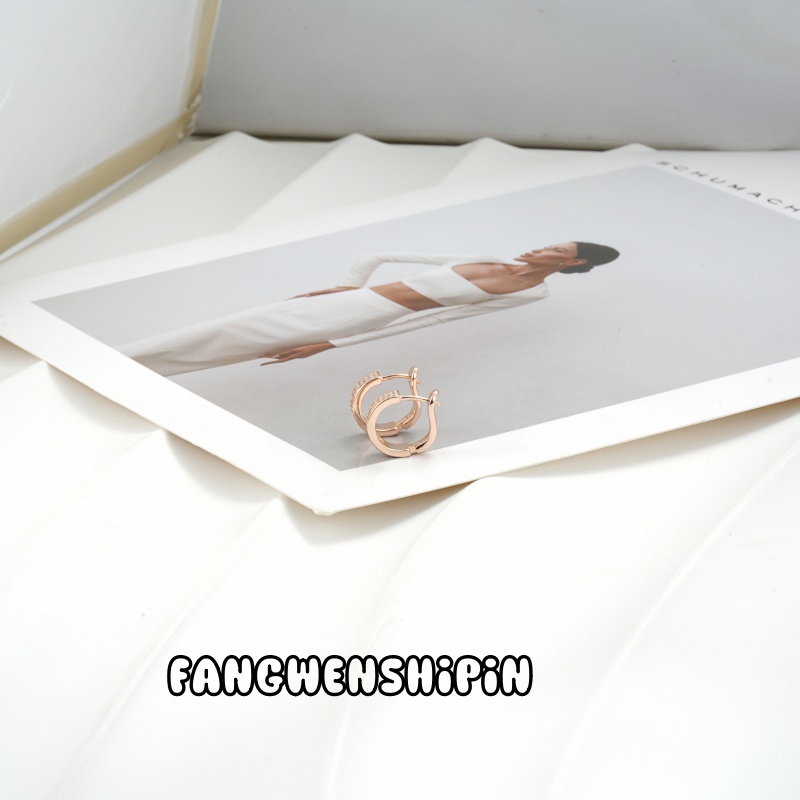 铜合金锆石耳饰 耳环时尚气质轻奢小众9184