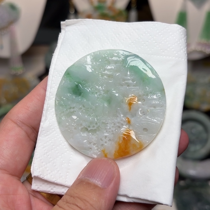 颈饰未镶嵌翡翠吊坠