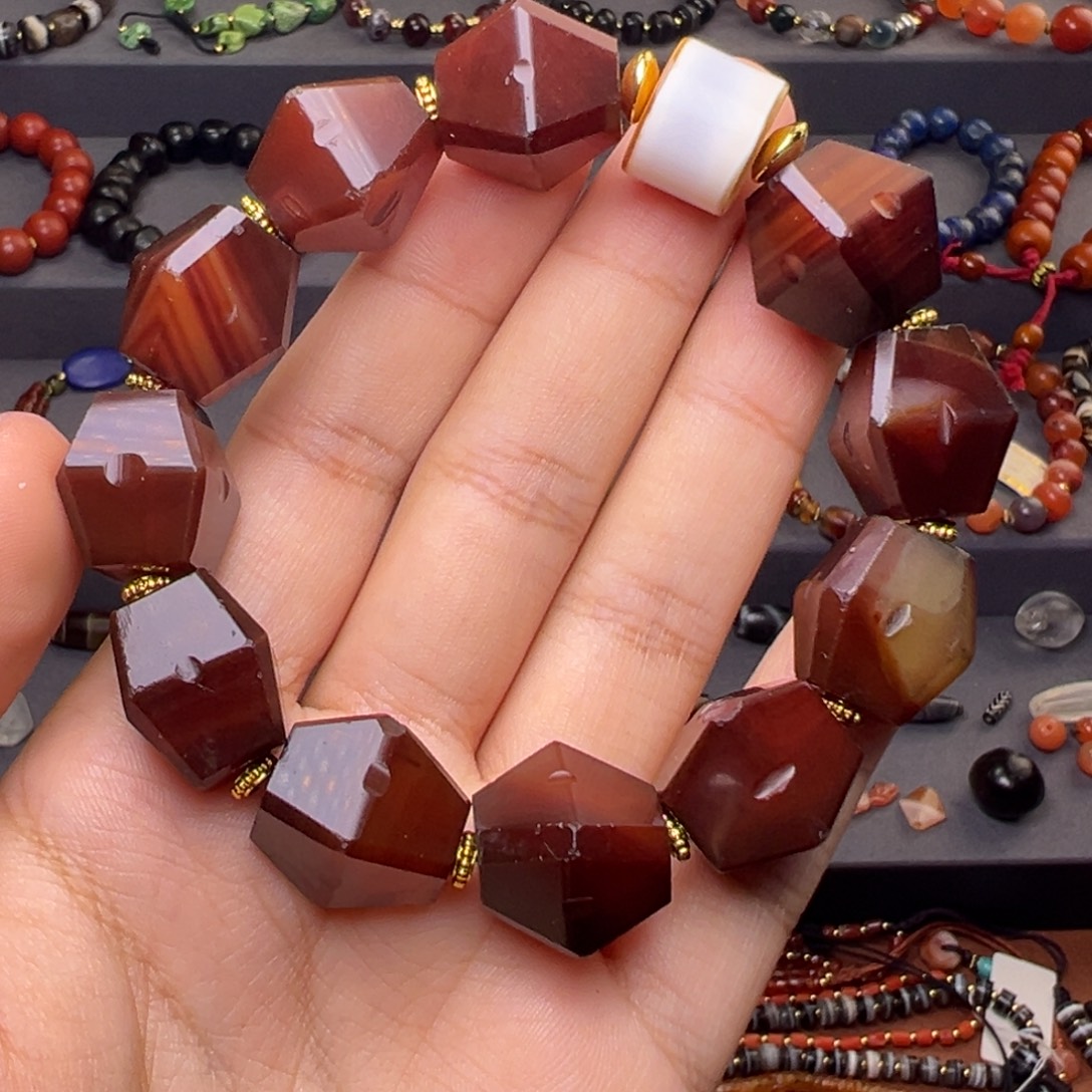 玛瑙/玉髓未镶嵌手链