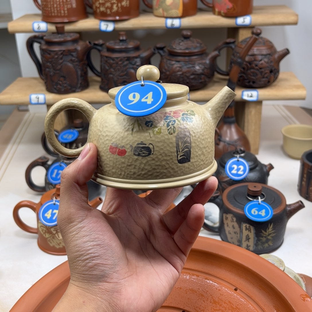 壶230cc 建水紫陶老手艺人全手工制作