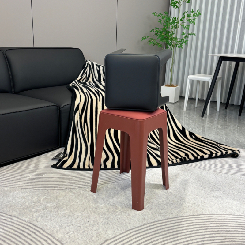 [4张起包邮]网红软包皮革凳子旋风凳升级版客厅家居轻奢备用凳子