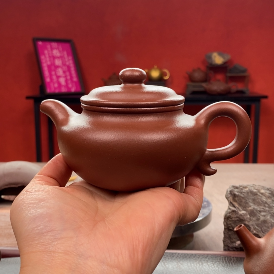 紫砂茶壶底槽清仿古240cc全手➕底槽清杯子