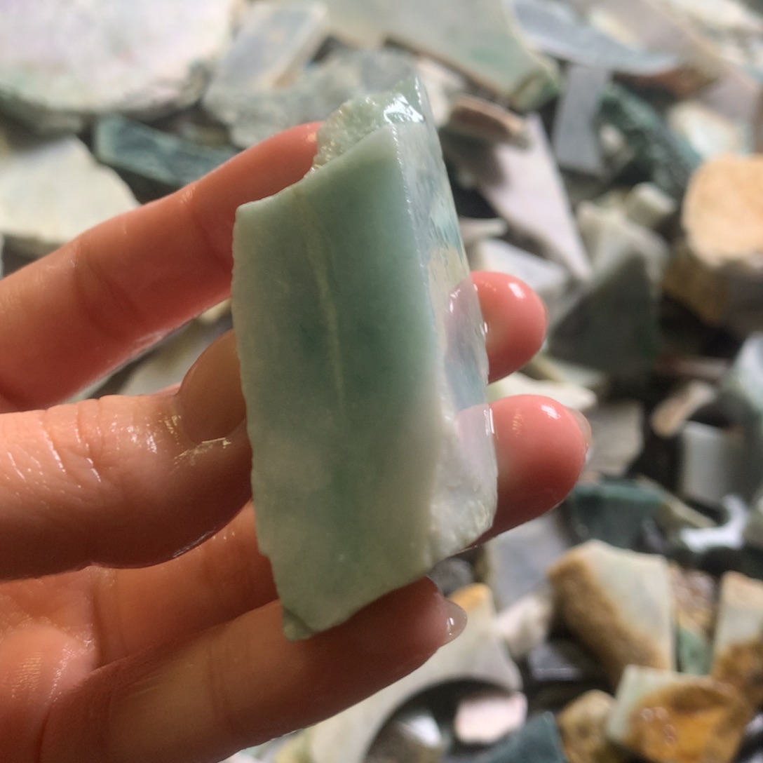 翡翠颈饰未镶嵌缅甸翡翠