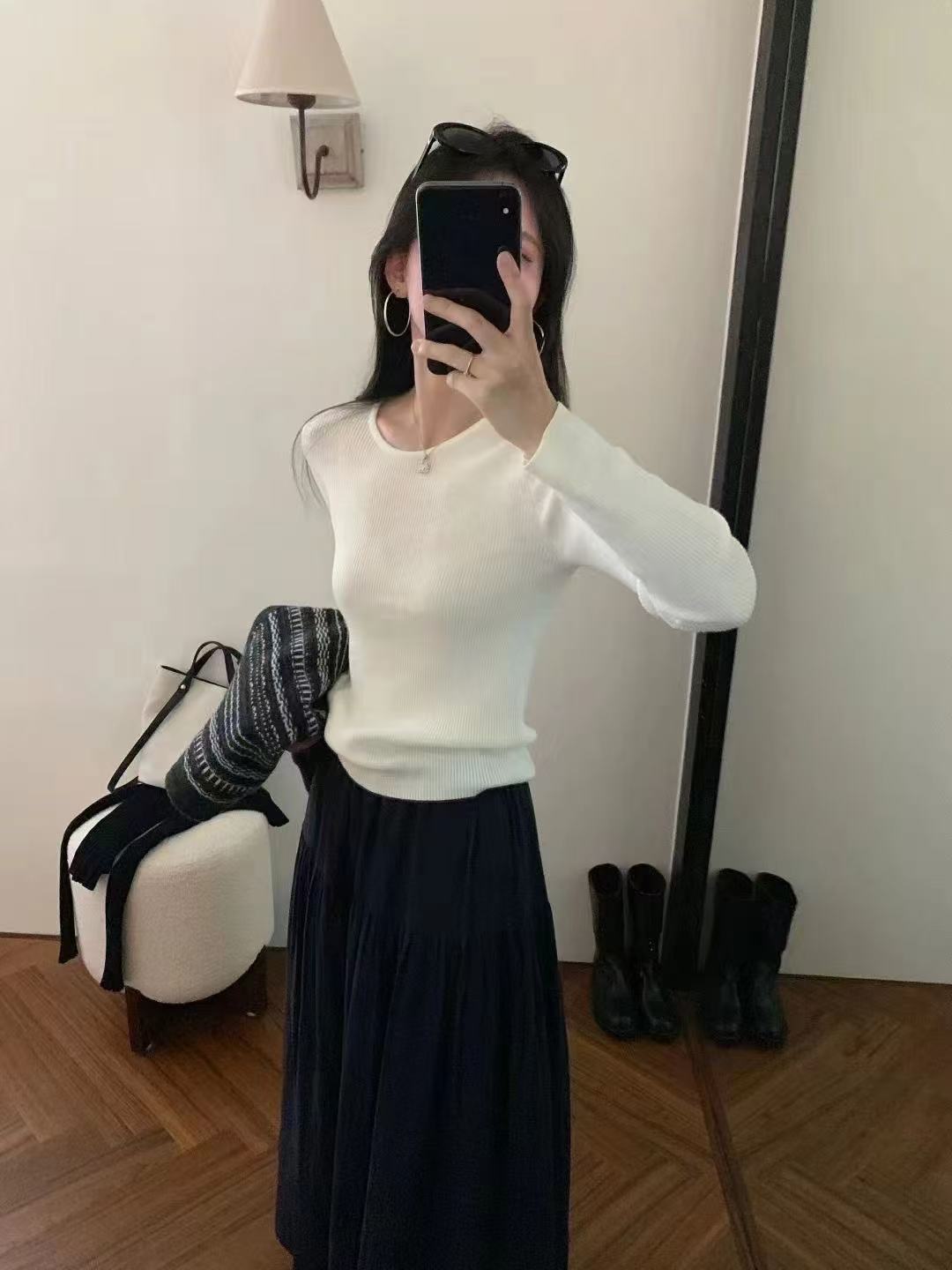 2025时尚套装女短款云朵常规宽松型毛衣半高领休闲风森系套装