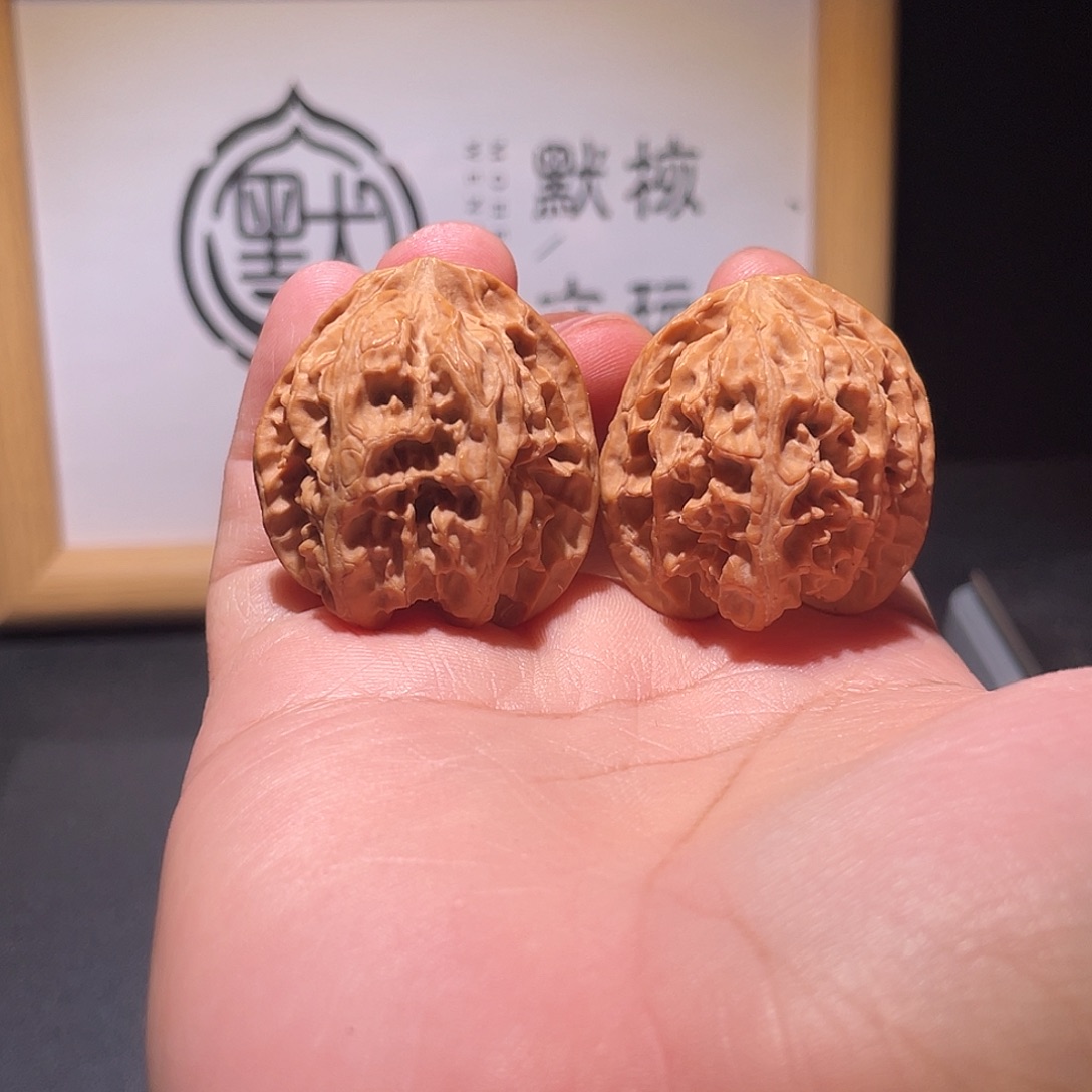 文玩核桃把件35全品苹果园