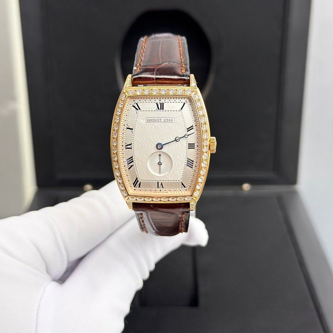 99新 BREGUET/宝玑 3661BR/12/984/DD00传承35mm玫金原