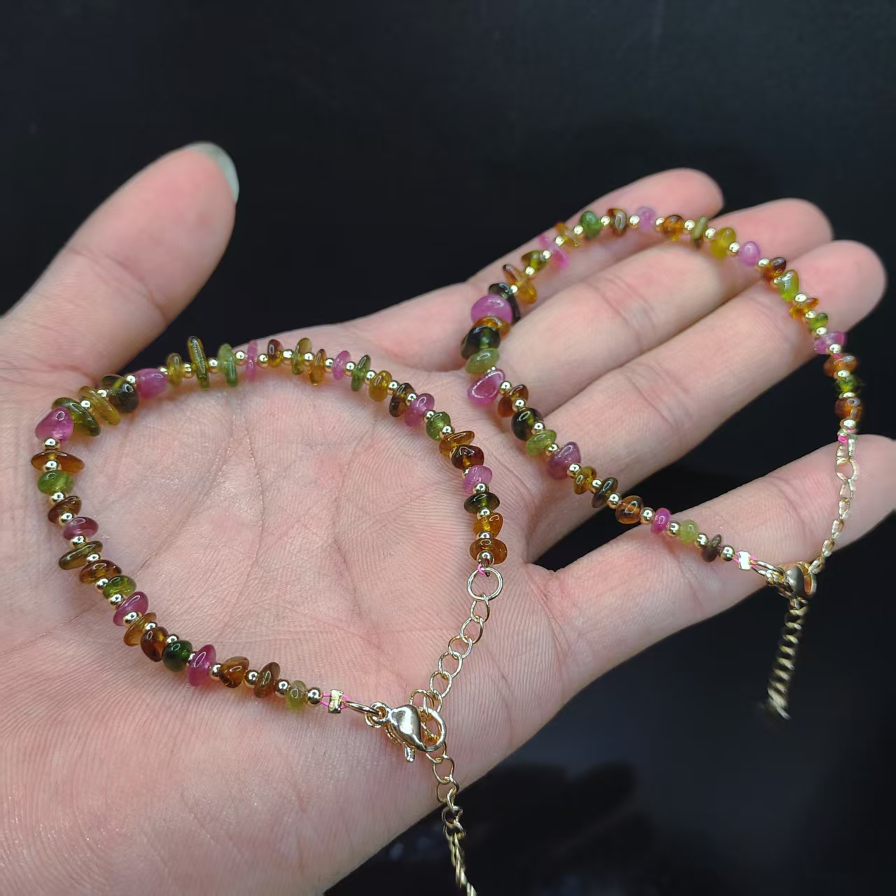 【龙龙严选】碧玺随形DIY单圈手链Z8【多样性发其一】