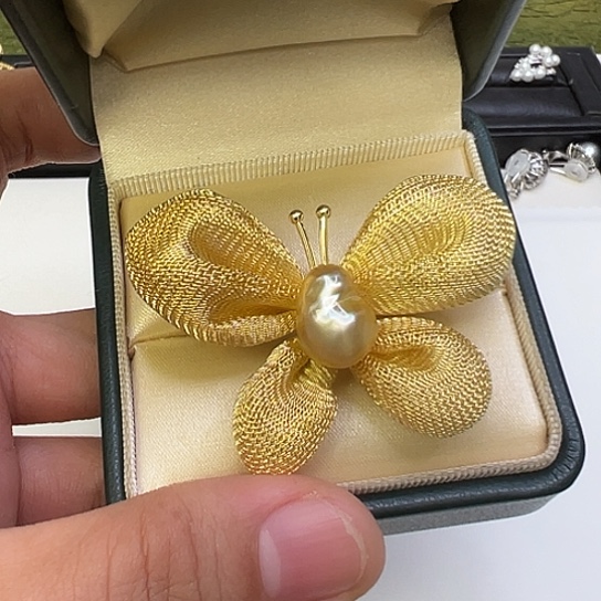 未镶嵌胸针海水珍珠汤****纸