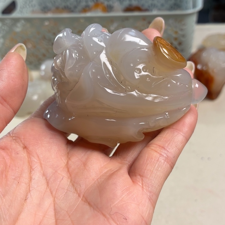 玛瑙/玉髓未镶嵌吊坠(不含链)