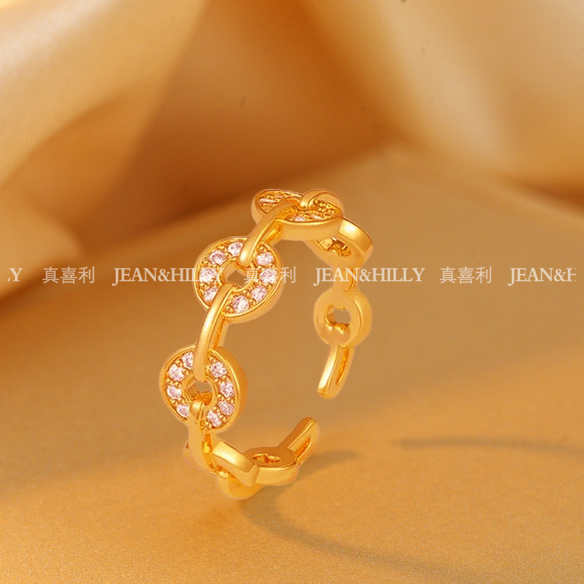 【钱多多】钱串戒指  配饰女款 小众首饰配饰 2025新款简约开口戒