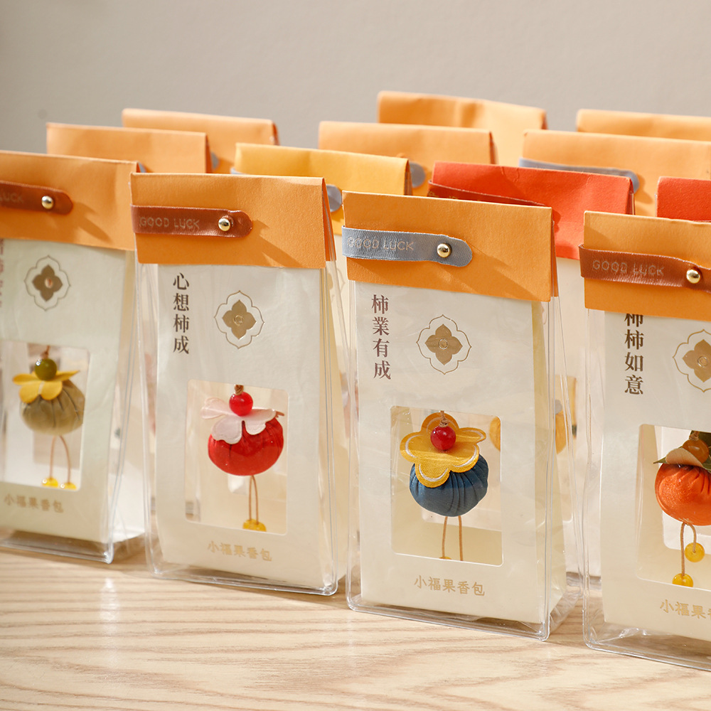 香包香囊祈福香囊柿柿如意柿子香包车载平安符手机挂饰手伴