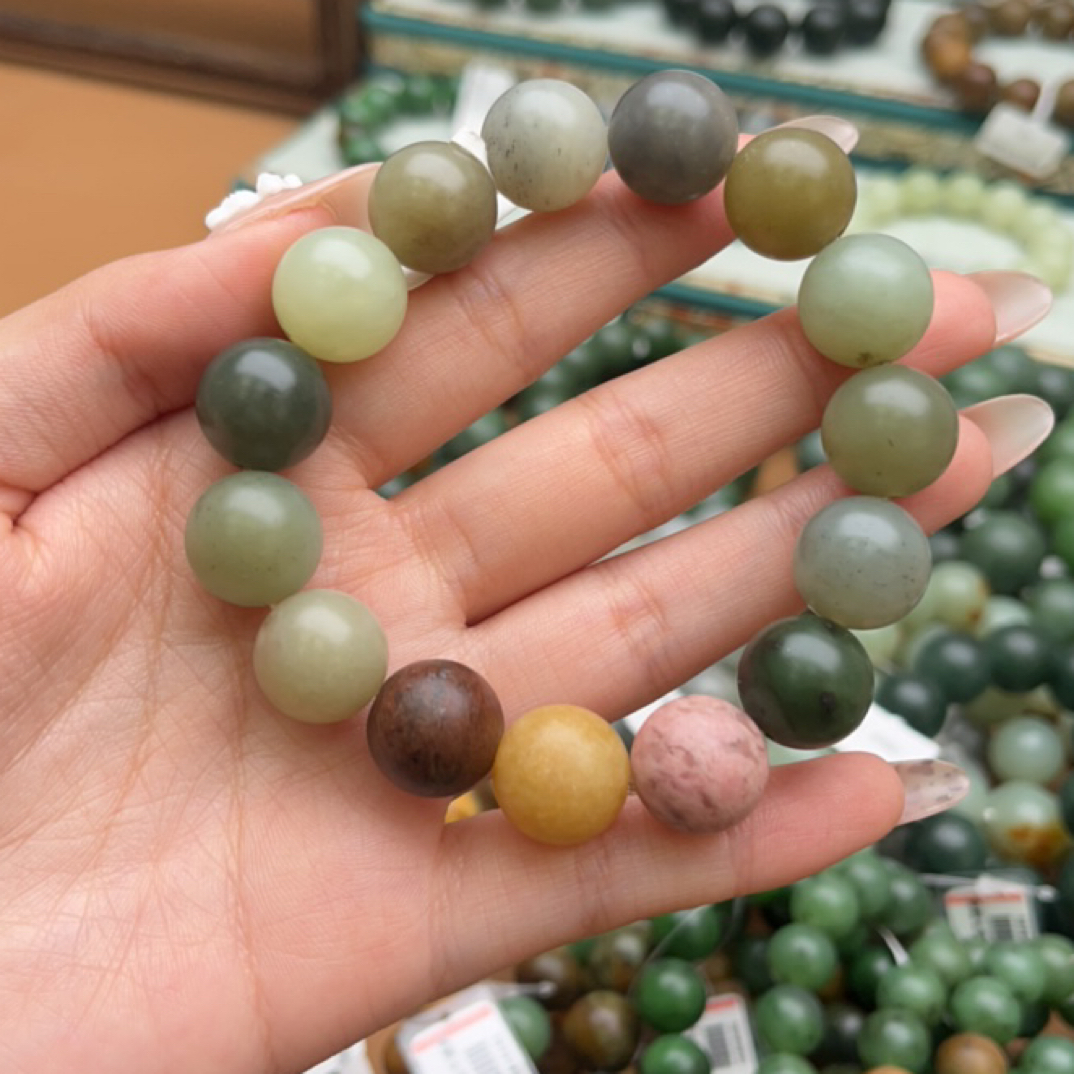 和田玉手串1210d拍一发一