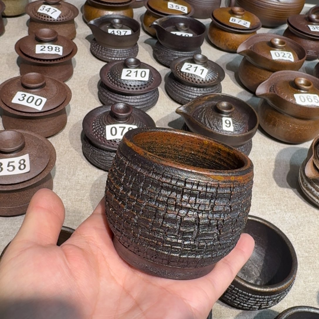 ༺***༻粗瓷茶具素色盖碗