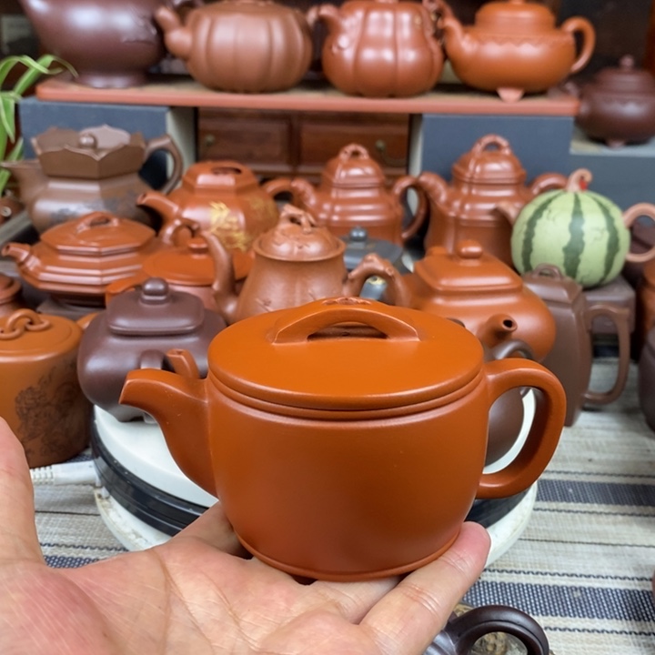 茶壶紫砂汉瓦120-200cc原矿赵庄朱泥特价