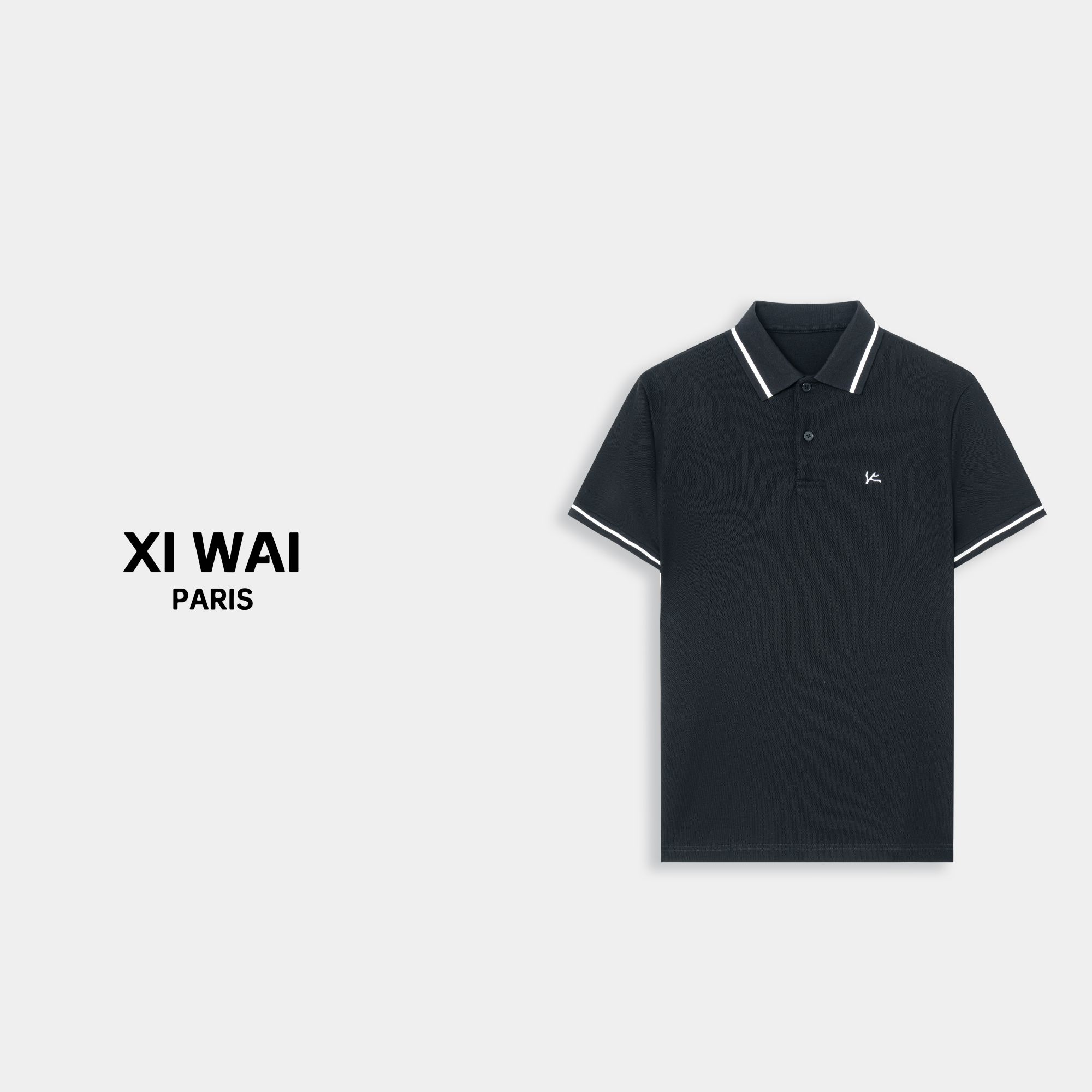 XIWAI 珊瑚标 100%珠地面料 户外高尔夫系列男士Polo衫 CX0176