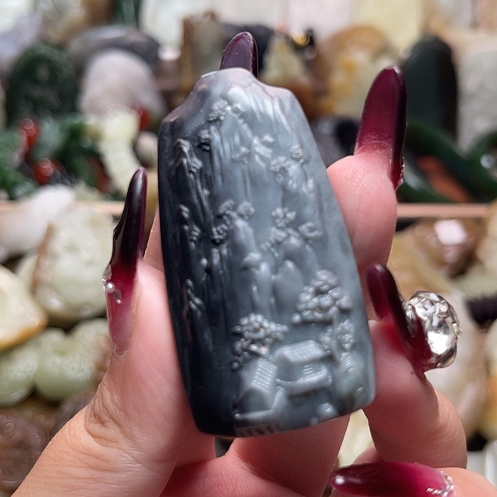 和田玉未镶嵌颈饰