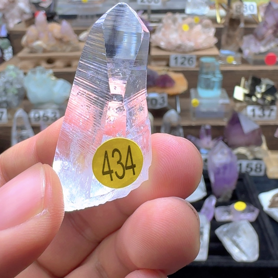 水晶珠宝半成品未镶嵌八面体接地水晶，PB利姆