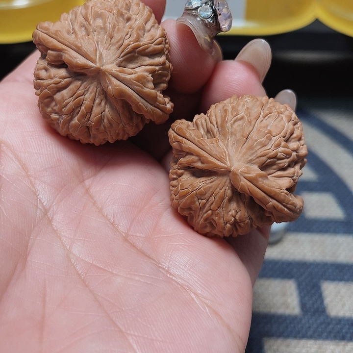 文玩核桃把件贝*贝白狮子34