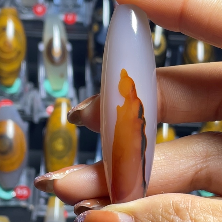 玛瑙/玉髓颈饰未镶嵌猫*