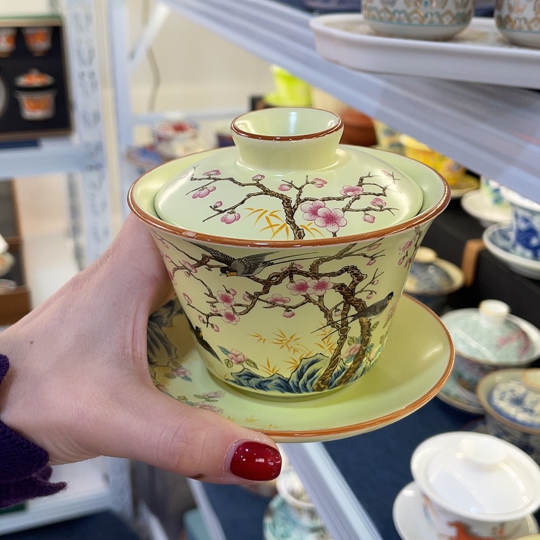 陶景德陶瓷盖碗茶具