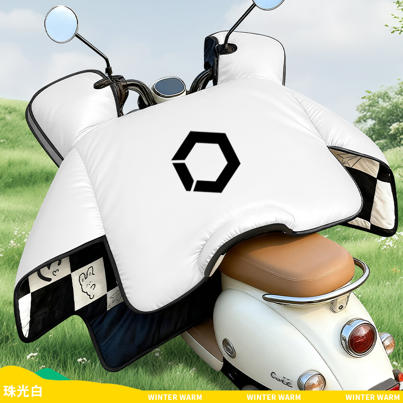 电动车挡风被加绒加厚冬季新款防风保暖防寒牛奶绒电瓶车防水罩