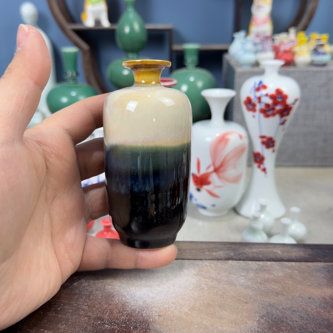 陶瓷手工小花器摆件