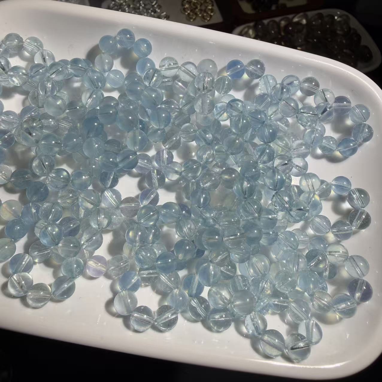 天然海蓝宝DIY配饰饰品配件多样式发货