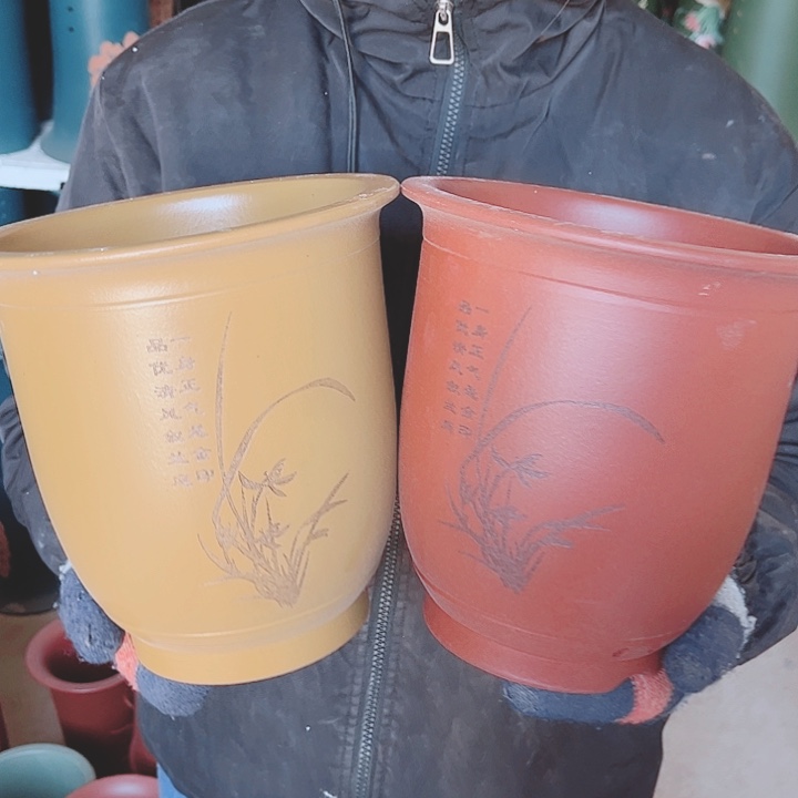 紫砂花盆宜兴紫砂精品花盆 