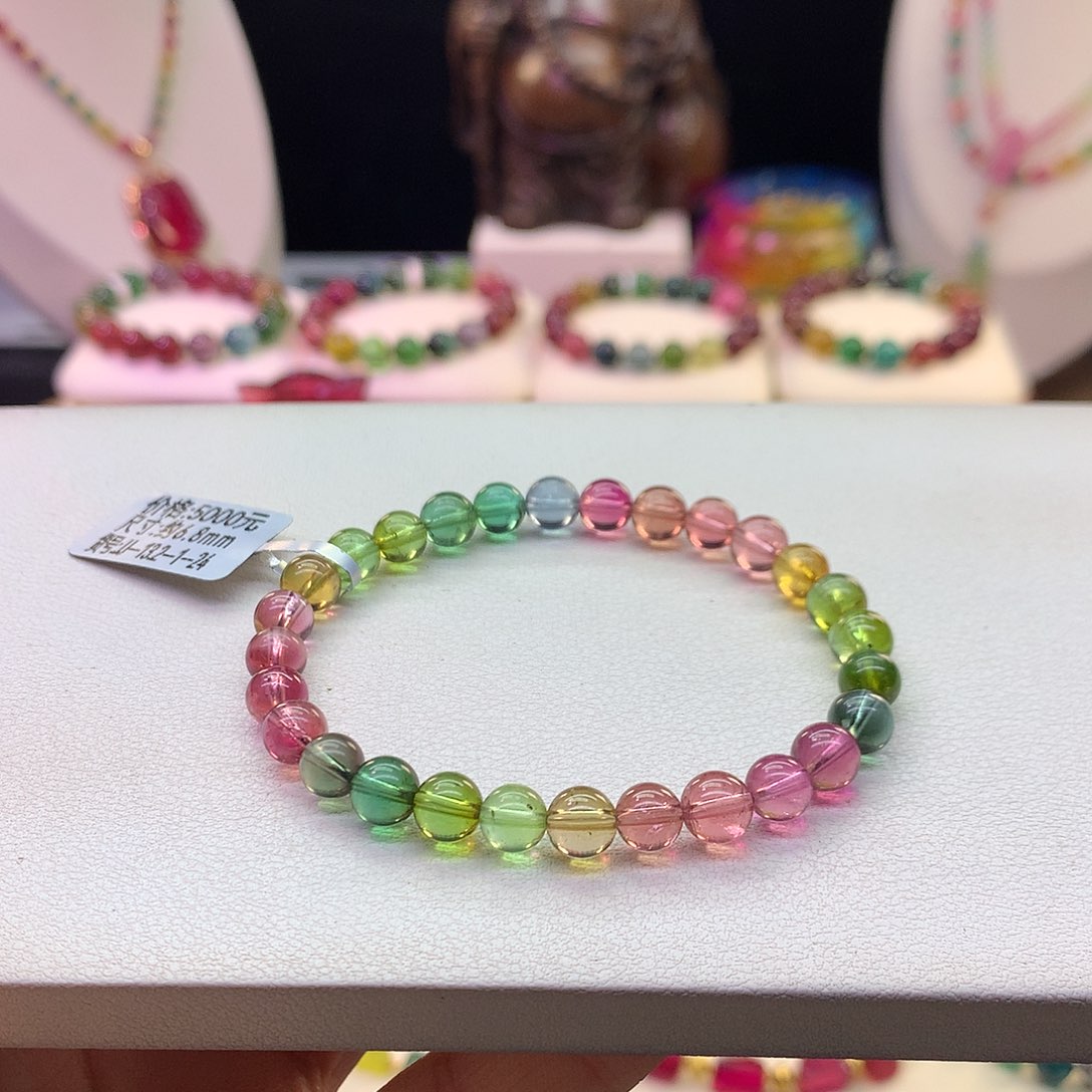 手链未镶嵌碧玺6.8/彩虹。