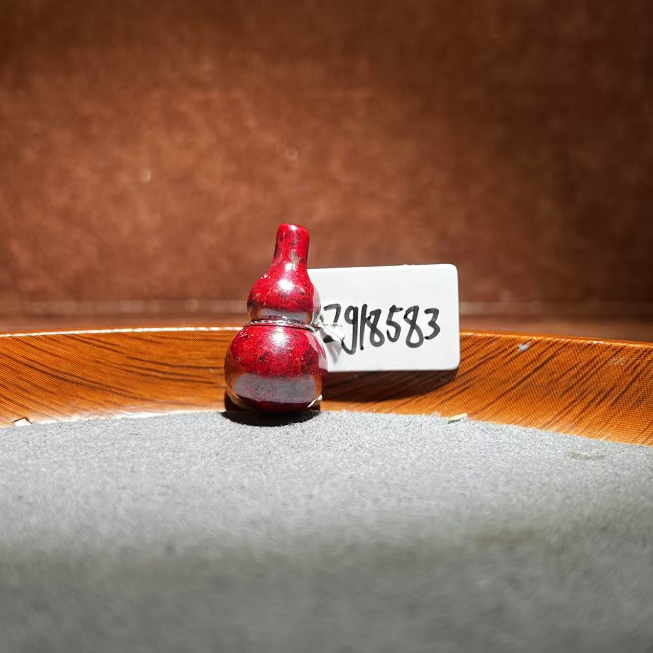 天然辰砂【张老斯珠宝】天然朱砂葫芦吊坠zg18583