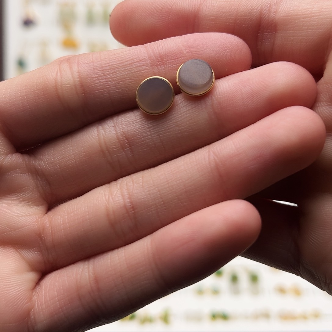 银S925镶嵌和田玉耳饰