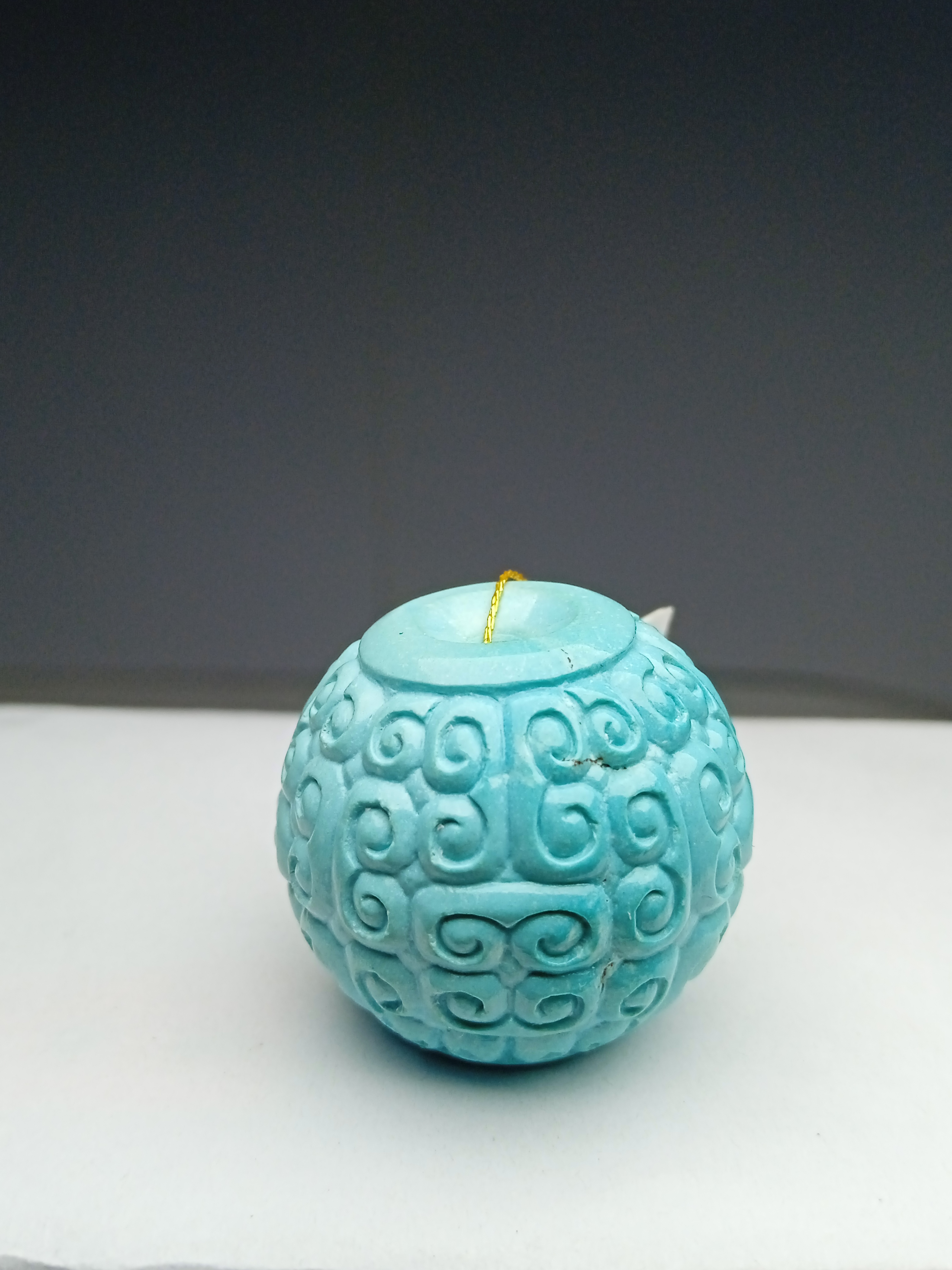 原矿绿松石配饰：21.7*23.8  17.06克