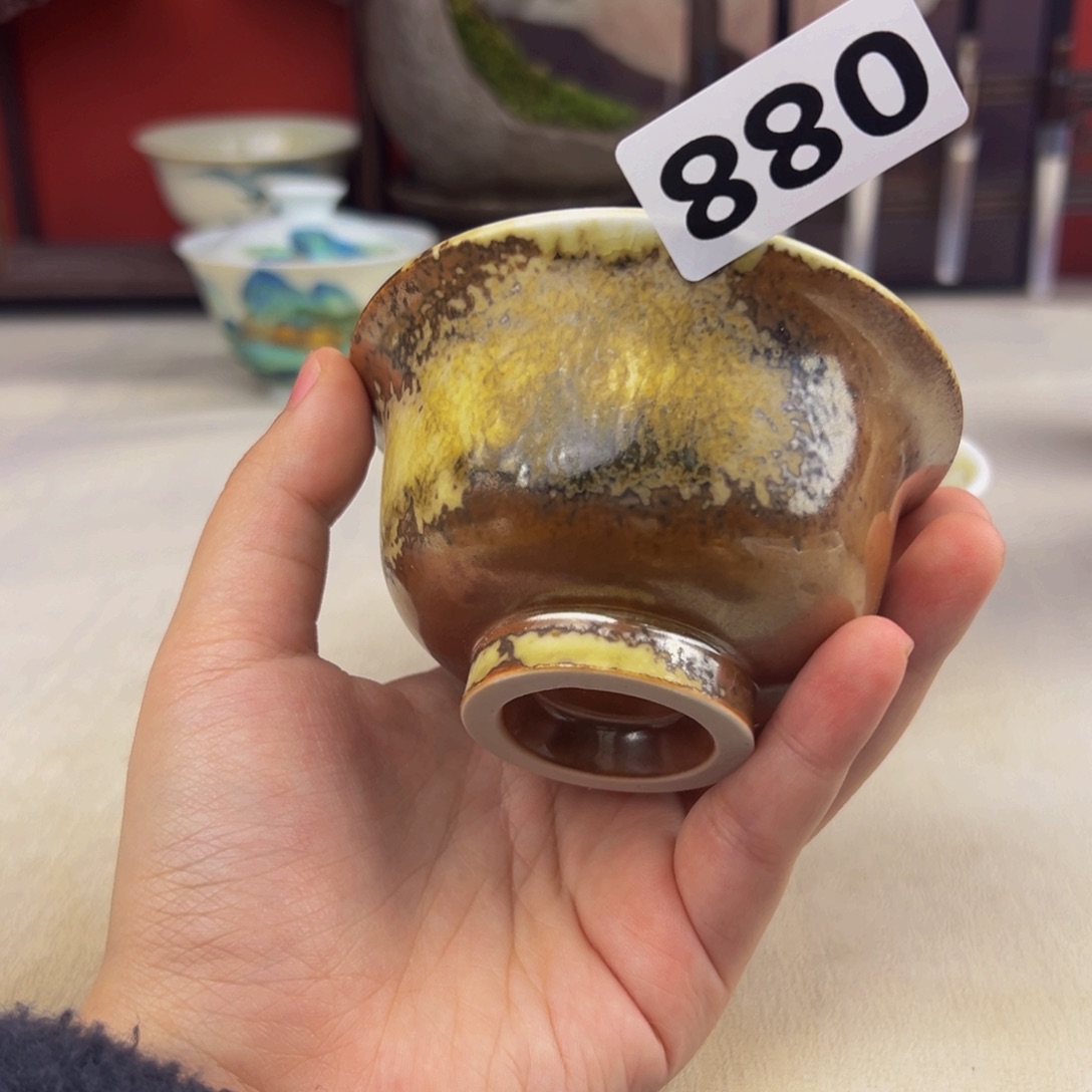 杯子纯手工柴烧主人杯