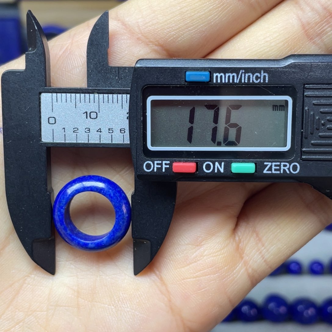 青金石10mm内径指环未镶嵌