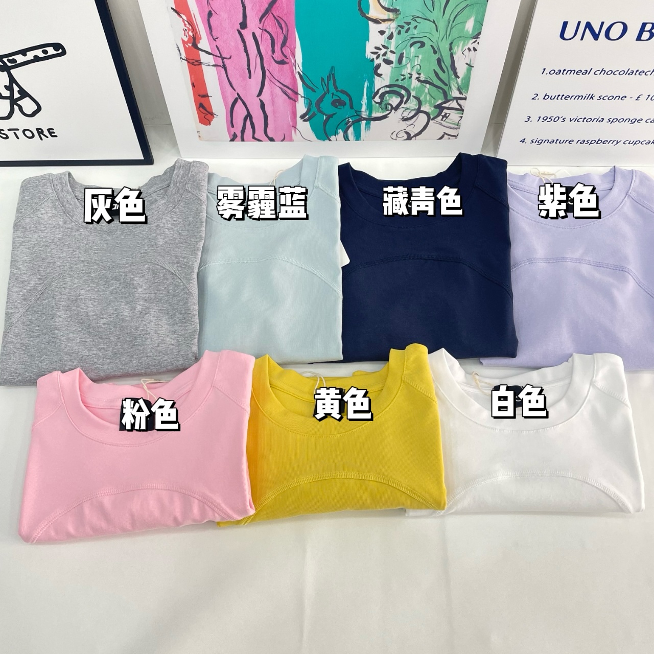 北美订单高版吸汗透气不闷热立体剪裁显瘦无标极简健身瑜伽A0110