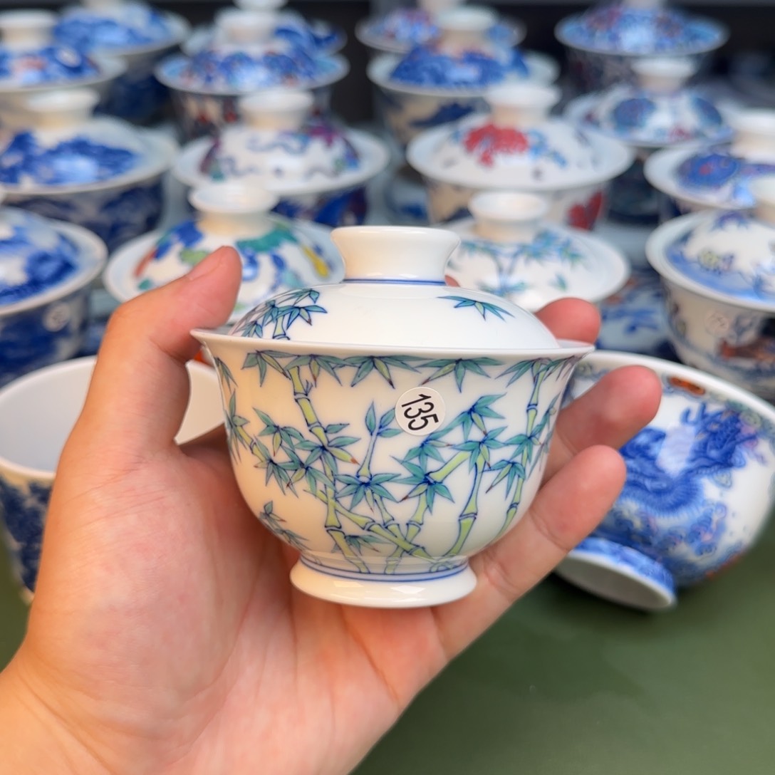 彦祖纯手工手绘茶具135