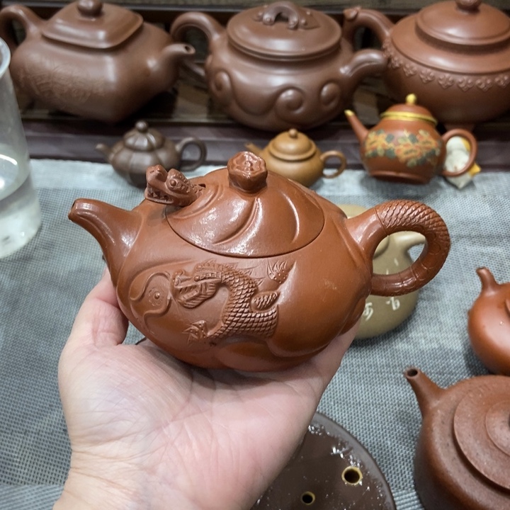 小***刀紫砂茶壶宜兴紫砂