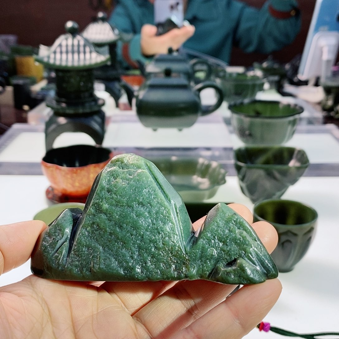 和田玉（青玉）摆件未镶嵌