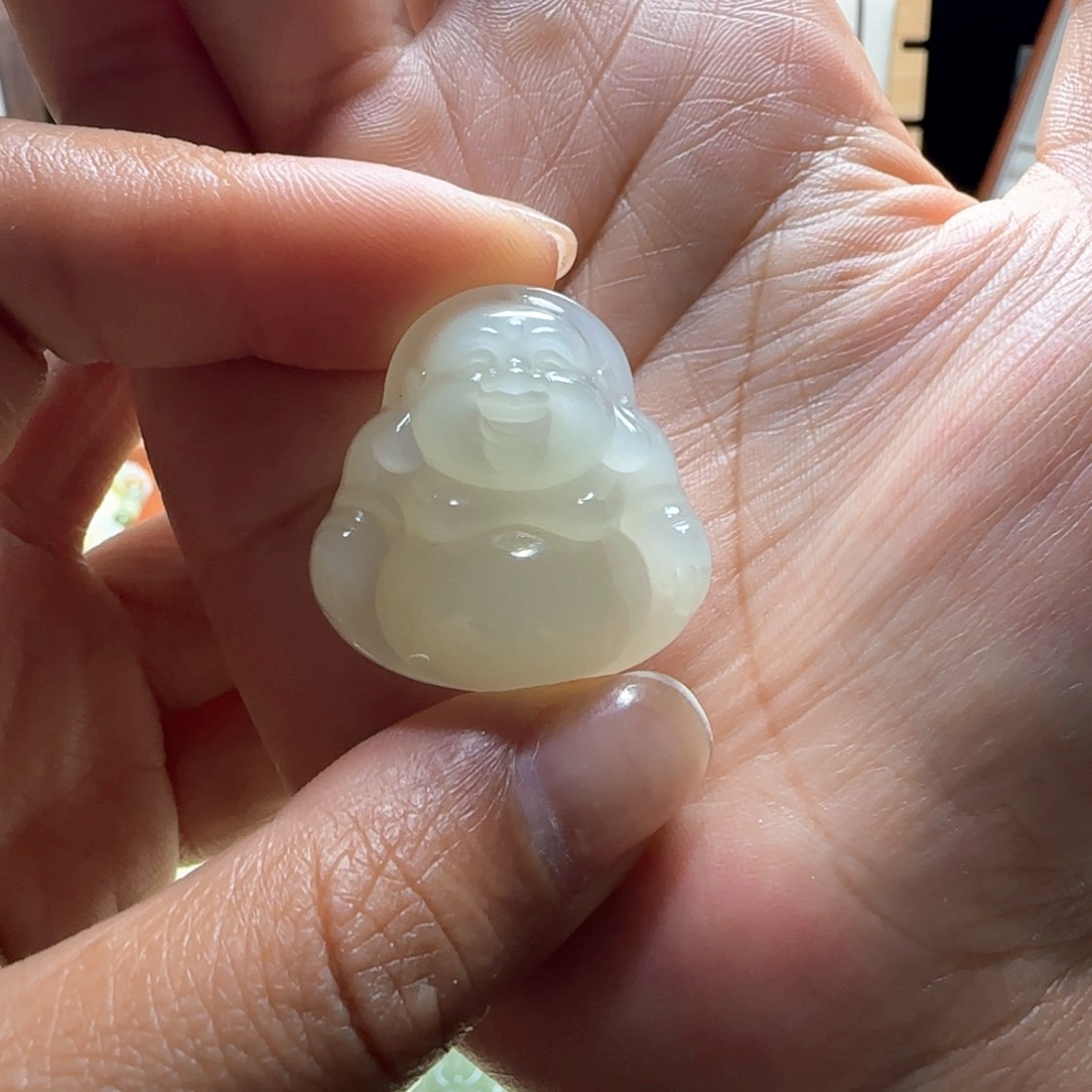 和田玉未镶嵌颈饰小*